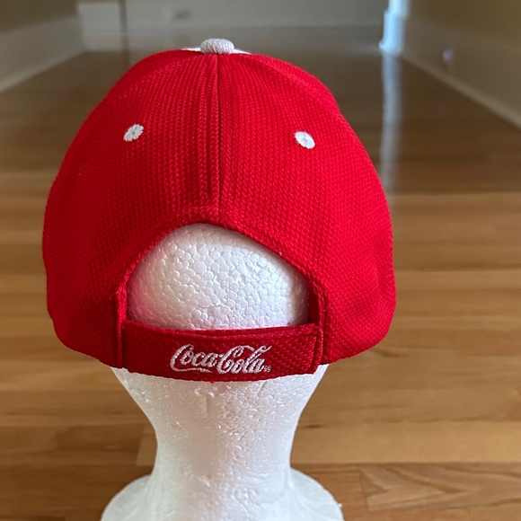 Coca-Cola Baseball Hat Cap Red White Gray - Picture 6 of 13